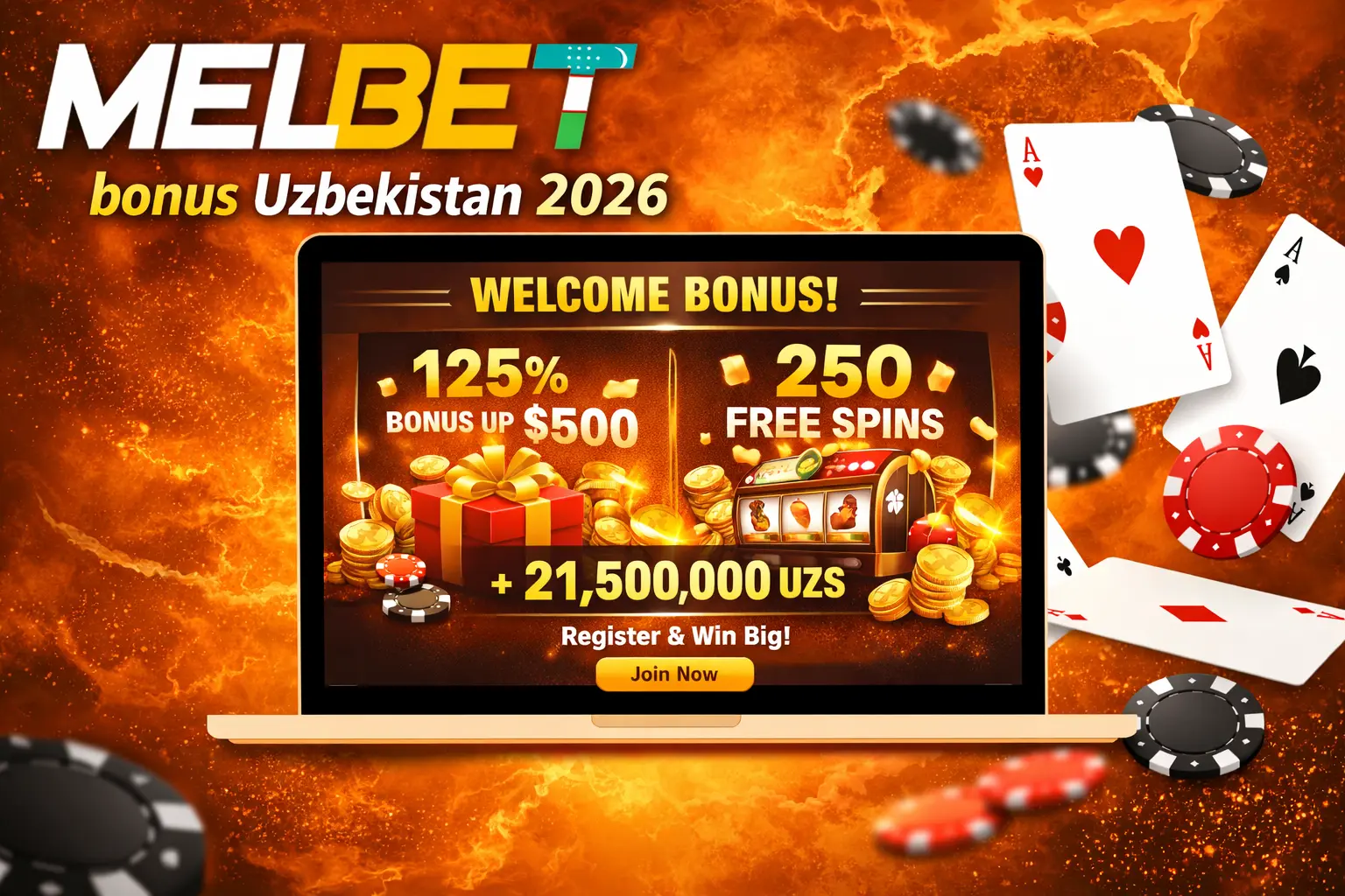 Melbet bonuslar Uzbekistan 2026